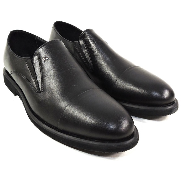 ALBERTO CICCIOLI ?? MEN\'S BLACK SOFT LEATHER COMFORT LOAFERS main image 7